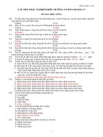 trắc nghiệm điều dưỡng cơ bản DHY