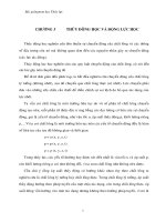 CHƯƠNG 3 THỦY ĐỘNG HỌC VÀ ĐỘNG LỰC HỌC, BÀI GIẢNG MÔN HỌC THỦY LỰC CƠ SỞ