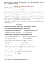 Đề thi học kì 1 lớp 4 môn Tiếng Việt năm 2013 (Phần 1)