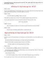 Đề thi lớp 6 học kì 1 môn ngữ Văn năm 2013 (Phần 3)