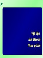 Vật liệu làm Bao bì Thực phẩm-KIM LOẠI