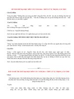 Đề thi thử đại học môn Văn có đáp án năm 2014 (P6)