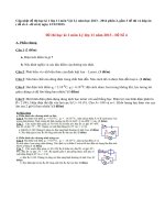 Đề thi học kì 1 lớp 11 môn Lý năm 2013 (Phần 2)