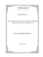 Hiện tượng trong suốt cảm ứng điện từ trong hệ nguyên tử ba mức có cấu trúc Fano