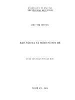Bao nội xạ và môđun con bé Luận văn Thạc sĩ Toán học