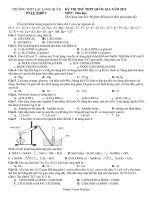 Đề thi thử THPT quốc gia môn hóa học năm 2015 đề số 26 