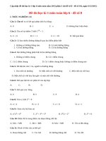 Đề thi học kì 1 lớp 6 môn Toán năm 2013 (Phần 3)