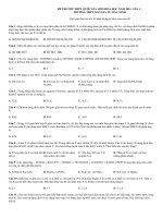 Đề thi thử THPT quốc gia môn hóa học năm 2015 đề số 3 