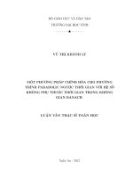 Một phương pháp chỉnh hóa cho phương trình Parabolic ngược thời gian với hệ số không phụ thuộc thời gian trong không gian Banach