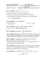 Đề thi thử THPT quốc gia năm 2015 môn toán đề số 13 