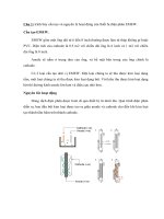 Câu 1: trình bày cấu tạo và nguyên lý hoạt động của thiết bị điện phân EMEW