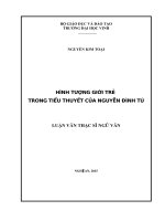 Hình tượng giới trẻ trong tiểu thuyết của Nguyễn Đình Tú