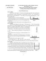 Đề thi chọn học sinh giỏi lớp 12 THPT môn vật lí có đáp án 