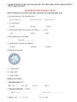 Đề thi học kì 1 lớp 3 môn Toán năm 2013 (Phần 1)