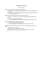 ĐỀ THI hóa PHÂN TÍCH 