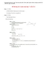 Đề thi học kì 1 lớp 7 môn Toán năm 2013 (Phần 3)