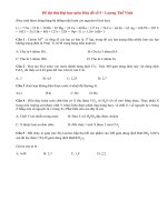 Đề thi thử Đại học môn Hóa có đáp án năm 2014 (P3)