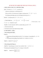 Đề thi thử tốt nghiệp THPT môn Toán năm 2014 (P4)