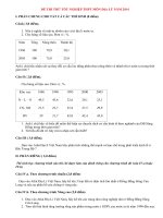 Đề thi thử tốt nghiệp THPT môn Địa lý có đáp án năm 2014 (P2)