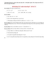 Đề thi học kì 1 lớp 6 môn Toán năm 2013 (Phần 4)