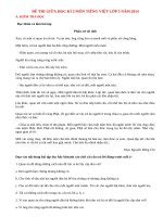 Đề thi giữa kì 2 lớp 5 môn Tiếng Việt năm 2014