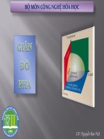Giản đồ pha, BỘ MÔN CÔNG NGHỆ HÓA HỌC