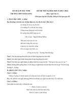 đề thi thử thpt quốc gia môn ngữ văn năm 2016 có đáp án