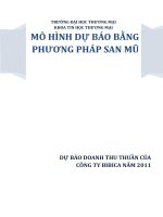 MÔ HÌNH DỰ BÁO BẰNG PHƯƠNG PHÁP SAN MŨ