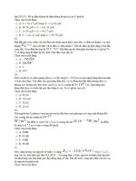 Đề thi thử môn vật lý khối a năm 2013 có đáp án