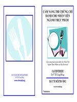 CẨM NANG THI CHỨNG CHỈ DÀNH CHO NHÂN VIÊN NGÀNH THỰC PHẨM