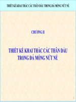 THIẾT kế KHAI THÁC các THÂN dầu TRONG đá MÓNG nứt nẻ p2