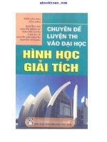 chuyên đề luyện thi đại học hình học giải tích Trần Văn Hạo