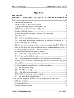 MỘT SỐ GIẢI PHÁP HOÀN THIỆN KÊNH PHÂN PHỐI CỦA CÔNG TY BẢO MINH HÀ NỘI