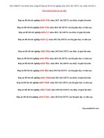 Đã có đáp án đề thi tốt nghiệp năm 2013 hệ GDTX của Bộ GD&ĐT