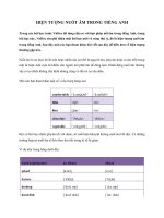 HIỆN TƯỢNG NUỐT âm TRONG TIẾNG ANH 