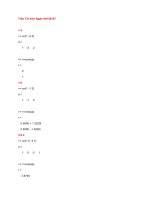 Trần Thị Kim Ngân 09139107- BÀI TẬP ỨNG DỤNG COMPUTER TRONG CNHH