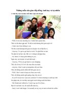 Những mẫu câu giao tiếp tiếng anh hay và tự nhiên 