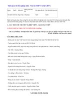 Cấu trúc đề thi tốt nghiệp môn văn năm 2013