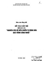Nghiên cứu hệ điều khiển tự động hóa quá trình công nghệ