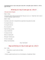 Đề thi lớp 12 học kì 1 môn ngữ văn năm 2013 (P2)