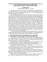 kinh nghiệm triển khai ứng dụng công nghệ thông tin vàonhà trờng góp phần thực hiện đổi mới phơng pháp dạy học và quản lí nhà trờng