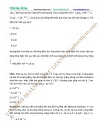 Các chuyên đề vật lý 11  Chủ đề 1: Điện tích, tương tác điện (phần 2)