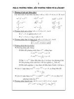 Phương trình mũ và logarit cơ bản