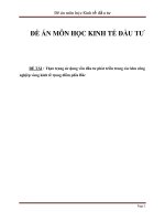 thực trạng sử dụng vốn đầu tư phát triển trong các khu công nghiệp vùng kinh tế trọng điểm phía bắc