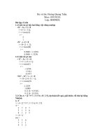 Bài tập MATLAB về nhà , HOÀNG QUANG TUẤN