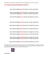 Đã có đáp án đề thi tốt nghiệp năm 2013 của Bộ GD&ĐT