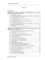 Phântích thiết kế và xây dựng phần mềm Quản lý chương trình du lịch cho công ty Đầu tư – Vận tải – Du lịch Hoàng Việt