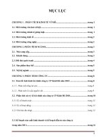 tình hình hoạt động kinh doanh của công ty bánh kẹo Kinh Đô