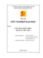 Phân tích thiết kế hệ thống hướng đối tượng(UML) quản lý thư viện