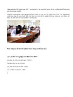 Đáp án đề thi tốt nghiệp môn hóa năm 2013 tất cả các mã đề